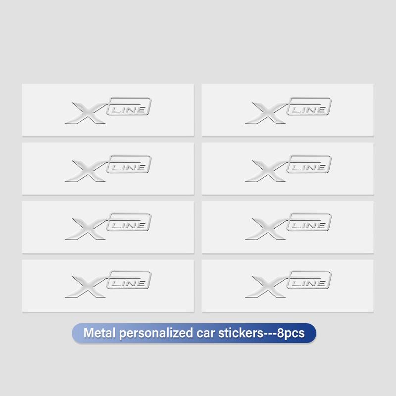 3D Metal Car Emblem Logo Decorative Stickers Badge Decal For KIA Xline Sportage Optima Ceed Soul Picanto Stonic