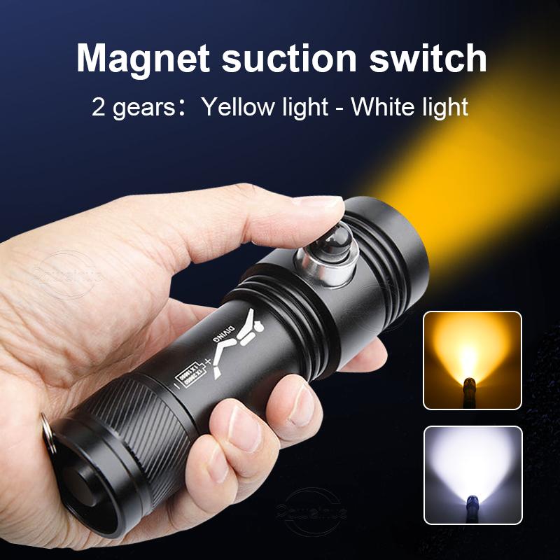 Профессиональный фонарь для дайвинга IPX8 Dual-Wick с магнитным переключателем, фонарь для дайвинга XHP160, переносной фонарь для дайвинга, уличный фонарь