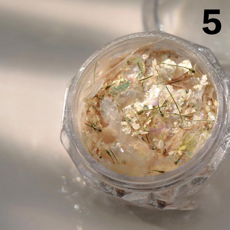 1 коробка микс для ногтей сухоцветы ракушки блестки для ногтей блестящая мука гипервспышка блестки нейл-арт украшения для ногтей своими руками