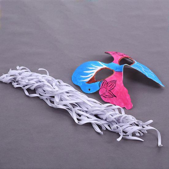 Набор для самостоятельного изготовления белой маски, неокрашенная бумажная маска в виде лисы и кошки, реквизит для косплея на Хэллоуин для маскарада