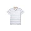 Полосатый свитер с коротким рукавом поло рубашка мужская белая A2ECF-100