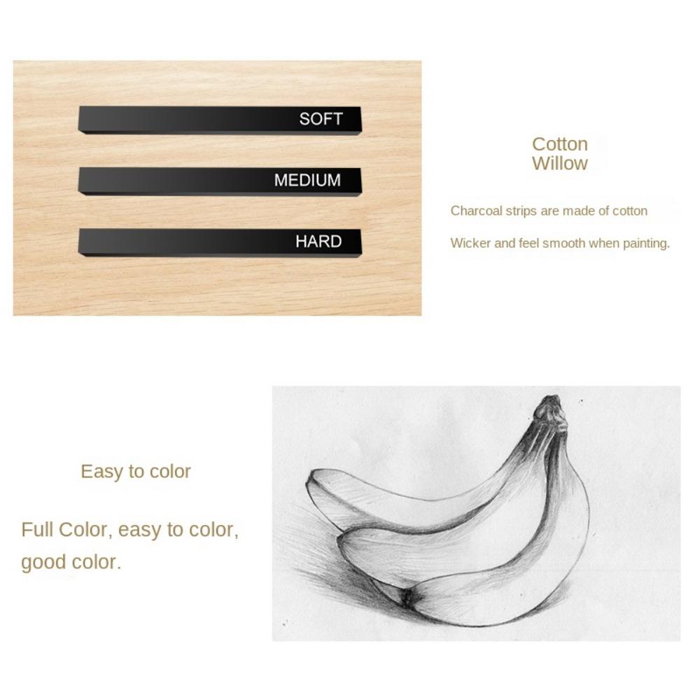Drawing Artist Students Graffiti Art Supplies Carbon Pen Square Carbon Stick Compressed Carbon Bar