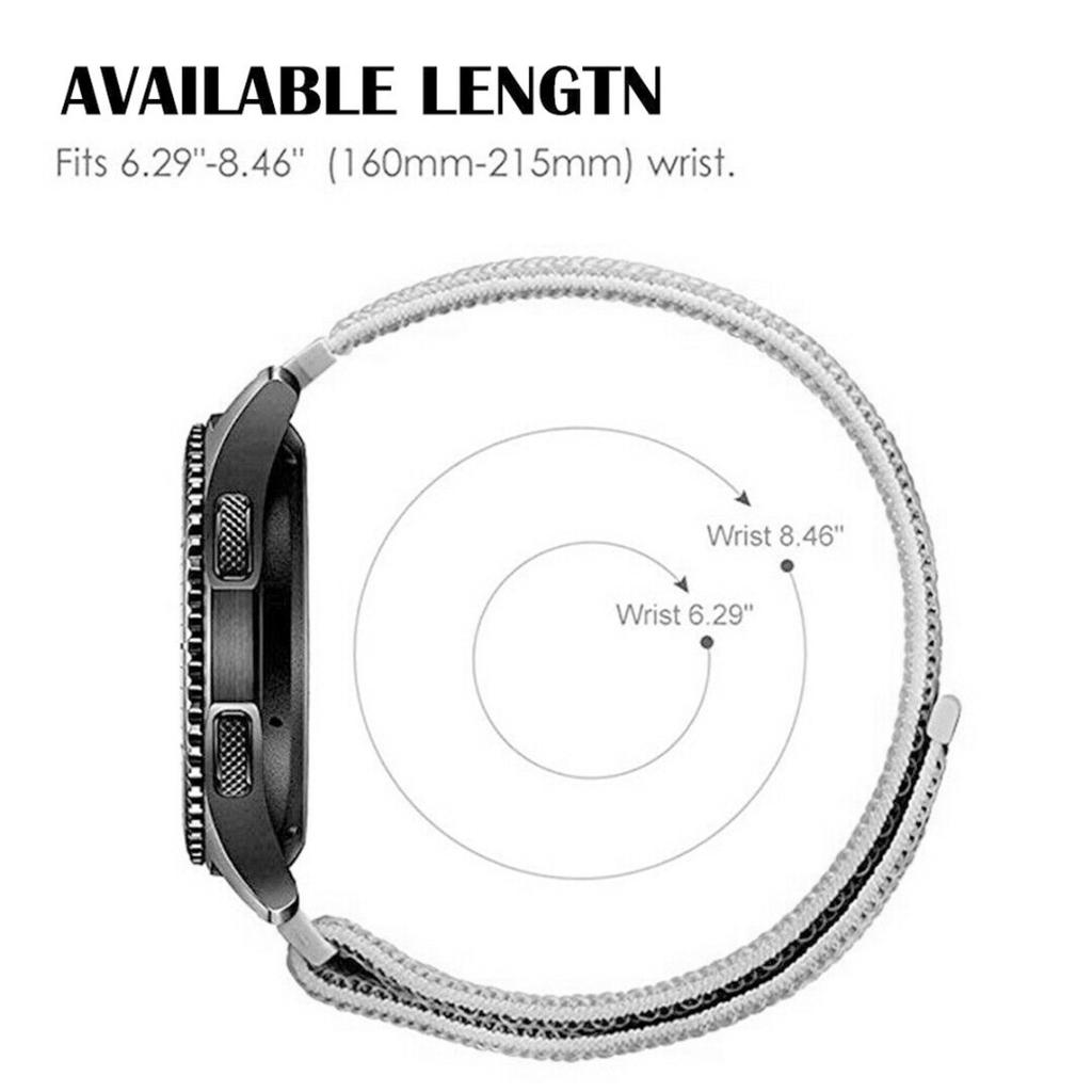 Спортивный нейлоновый ремешок для часов Galaxy и Huawei — прочный, легкий и дышащий