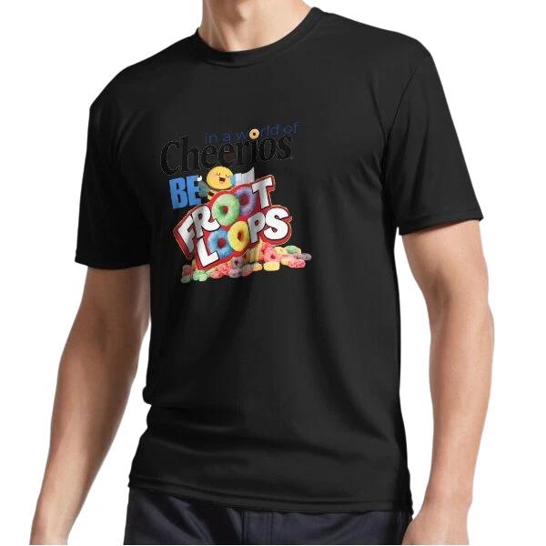 New In a World Full of Cheerios Active Logo T-Shirt Funny Size S to 5XL
