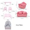 Children Decoration Dolls Miniature Soft Sofa Dollhouse Mini Furniture Toys Pretend Play Toy