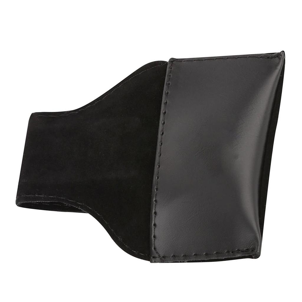 Держатель для бильярдного мела, портативный аксессуар из искусственной кожи, черный