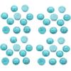 40PCS Blue Synthetic Turquoise Stone Cabochons Stone Jewelry Round Flat-Back Design No Hole Beads Half Round Charms for Jewelry Making (Dia=12mm)