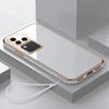 Luxury Fashion Plating Case for VIVO V50 V40 Pro V30 V29 Lite Pro V25 E Iqoo Z9 Silicone Protective Soft Shell with Lanyard Hand Rope