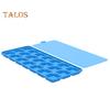 Silicone Ice Cube Tray with Lid 21 Large Cubes Easy Release Foldable Ice Mold Flexible Freezer Mold for Stacking Storage