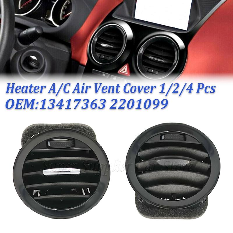 Fits For Opel For Vauxhall ADAM CORSA D MK3 New A/C Air Vent Cover Outlet Grille Black/Chrome 13365420 13417363 2201099