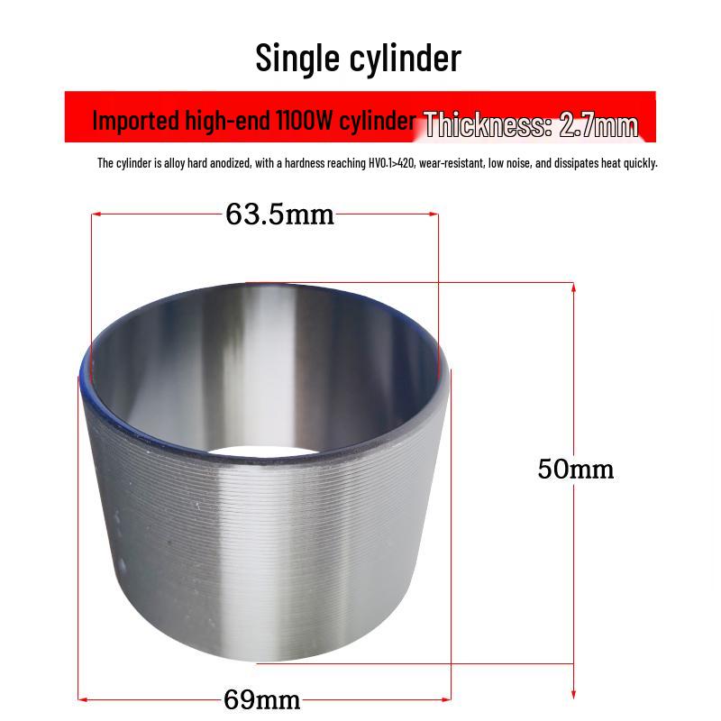 Silent Oil-Free Air Compressor Kit: Leather Cup, Steel Sleeve, Piston Ring, Gasket