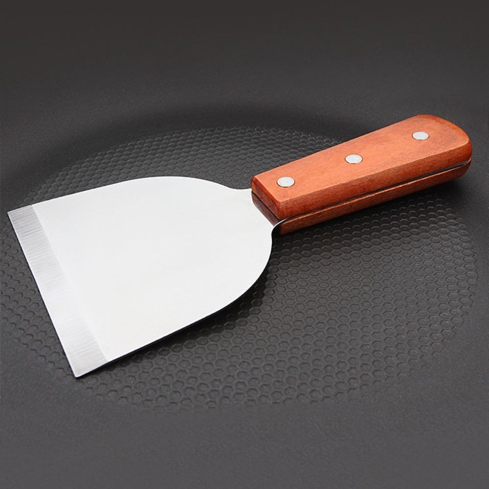 Stainless Steel Steak Spatula Rust-proof Pancake Turner BBQ Utensils Barbecue Shovel Teppanyaki