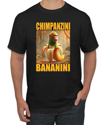 Chimpanzini Bananini Monkey Banana Meme Italian Viral Brainrot Men's T- Shirt