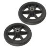 2pcs Wheelchair Wheel 6 Inch Replacement Electric Wheelchair Accessory for Most Electric Wheelchairs Black