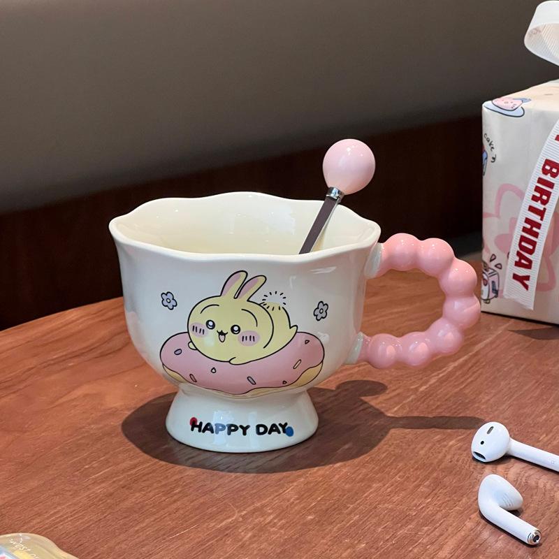 Birthday Gift for Girls Cute Usaqi Ceramic Mug for Friends and Classmates Children's Souvenir Graduation Gift