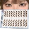 Manga Style Fox Lashes Natural Look Individual Fake Eyelashes  for At-Home Use