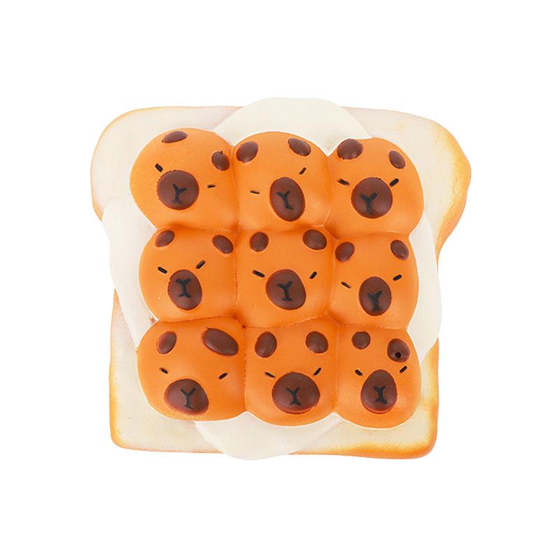 Игрушка-хлеб-тост капибара, медленно растущая игрушка-пузырь, сжимаемая игрушка-снятие стресса, мягкая игрушка, детский подарок на рождественскую вечеринку
