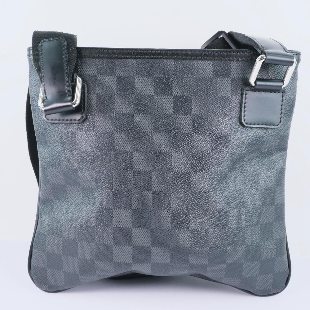 LOUIS VUITTON Tomas Shoulder Bag N58028 black/gray Damier Grafitto Canvas unisex Used