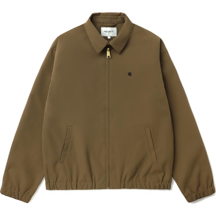 Carhartt WIP Свободная куртка на молнии с вышитым логотипом Мужские куртки Коричневый CHXJKA242007N-BWL