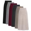 Fashion Women Female Elegent Clothing New Woolen Skirt Split Bag Hip Skirt Step Long Skirt Wool