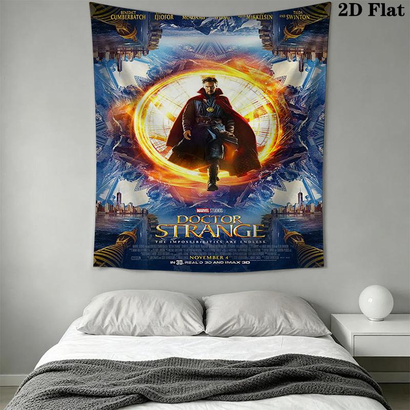 Doctor Strange Multiverse Madness Tapestry Wallmounted Fashion Print Background Wall Hanging Cloth Homestay Soft Decoration Tapestry Home Decor