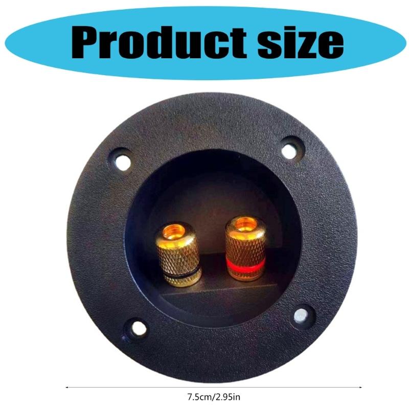 2-полосный зажим для акустической коробки, DIY домашние автомобильные стереофонические клеммы-бананы, круглые пружинные чашечные разъемы, распределительная коробка для динамиков, задняя панель