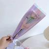 50pcs Waterproof Single Rose Sleeves Clear Bouquet Packaging Bags  For Valentine's Day