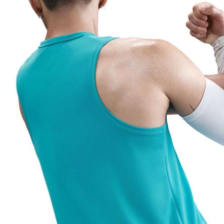 Nike Miler Ss25 Run Energy Comfortable Letter Versatile Short Sleeve T-Shirt Men Tops Blue HJ3565-345