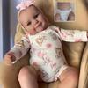 50/60cm Maddie Reborn Baby Toy Doll Lifelike Cloth Body or Full Silicone Body Simulation Dolls Cute Chubby Regenerated Baby Dolls Kid Bedtime Play Toy