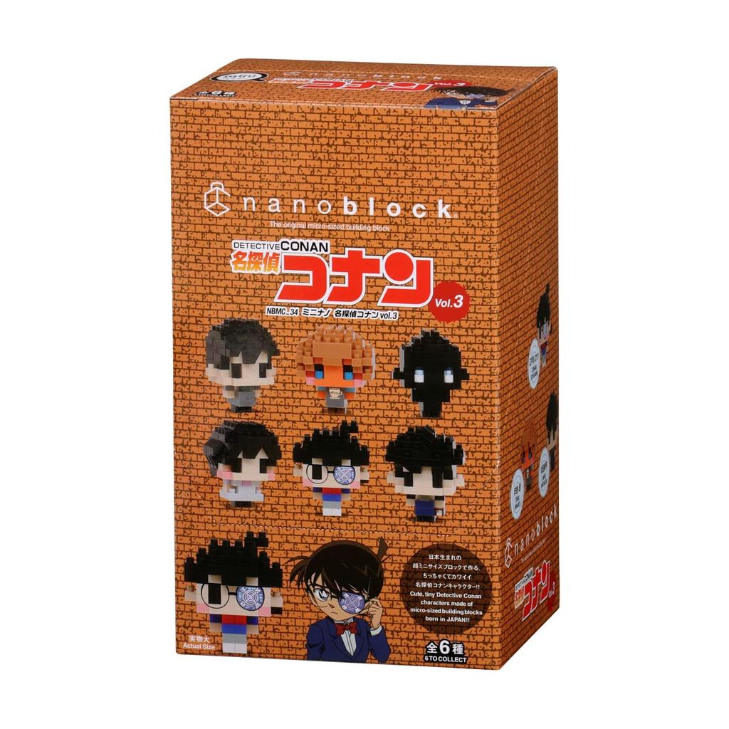 Nanoblock Mini Nano Detective Conan vol.3 (BOX) NBMC_34S 1BOX = 6 штук, всего 6 типов