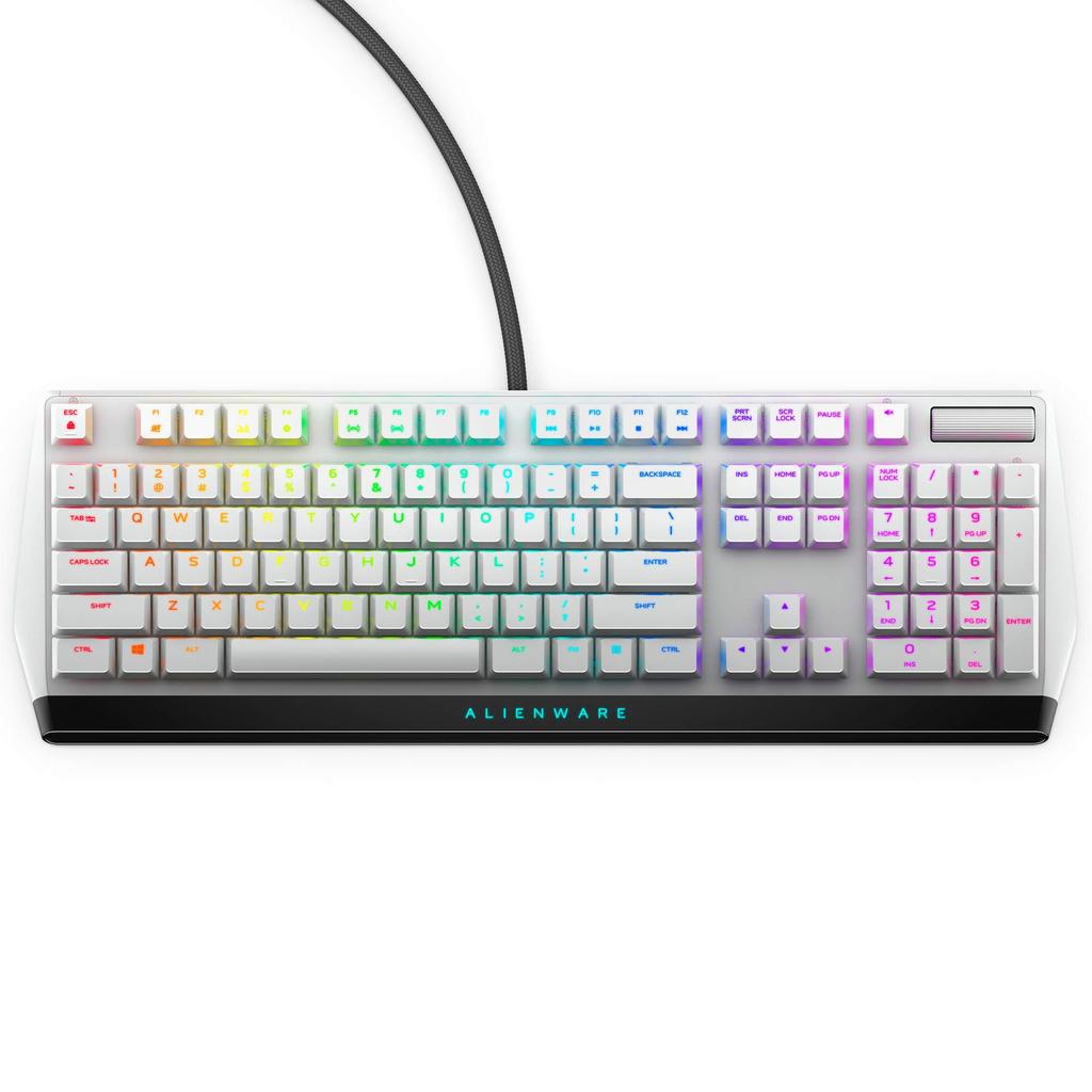 Dell ALIENWARE Low Profile USB Gaming Keyboard Mechanical CherryMX Red Axis English Layout AW510K Luna Light 2 Year Warranty