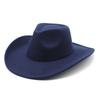 Curled Woolen Big-Brimmed Jazz Top Hat Women'S Fashion Casual Big-Edged Felt Hat Men'S Jazz Hat