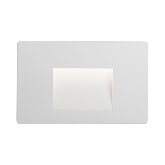 Spot LED mural VEKTAB3 carré blanc 3W 3000K IP65