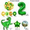 Набор воздушных шаров с зеленым динозавром, украшение для вечеринки по случаю дня рождения, 32-дюймовый воздушный шар с номером, детское украшение на день рождения, товары для вечеринок Bady Shower