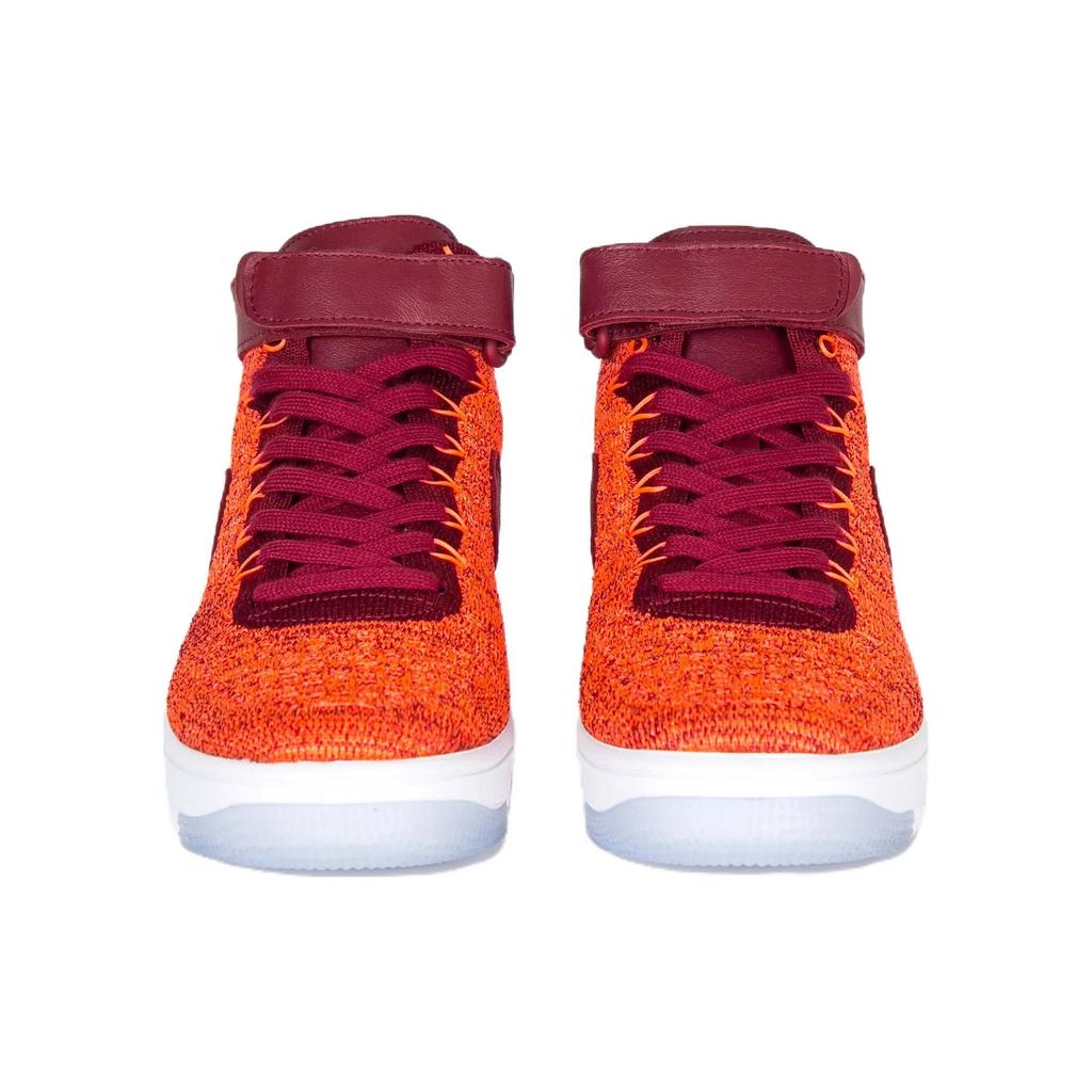 Nike Womens Air Force 1 Flyknit 'Total Crimson' (women's sizes) Total Crimson / Team Red Skate Shoes 818018 800