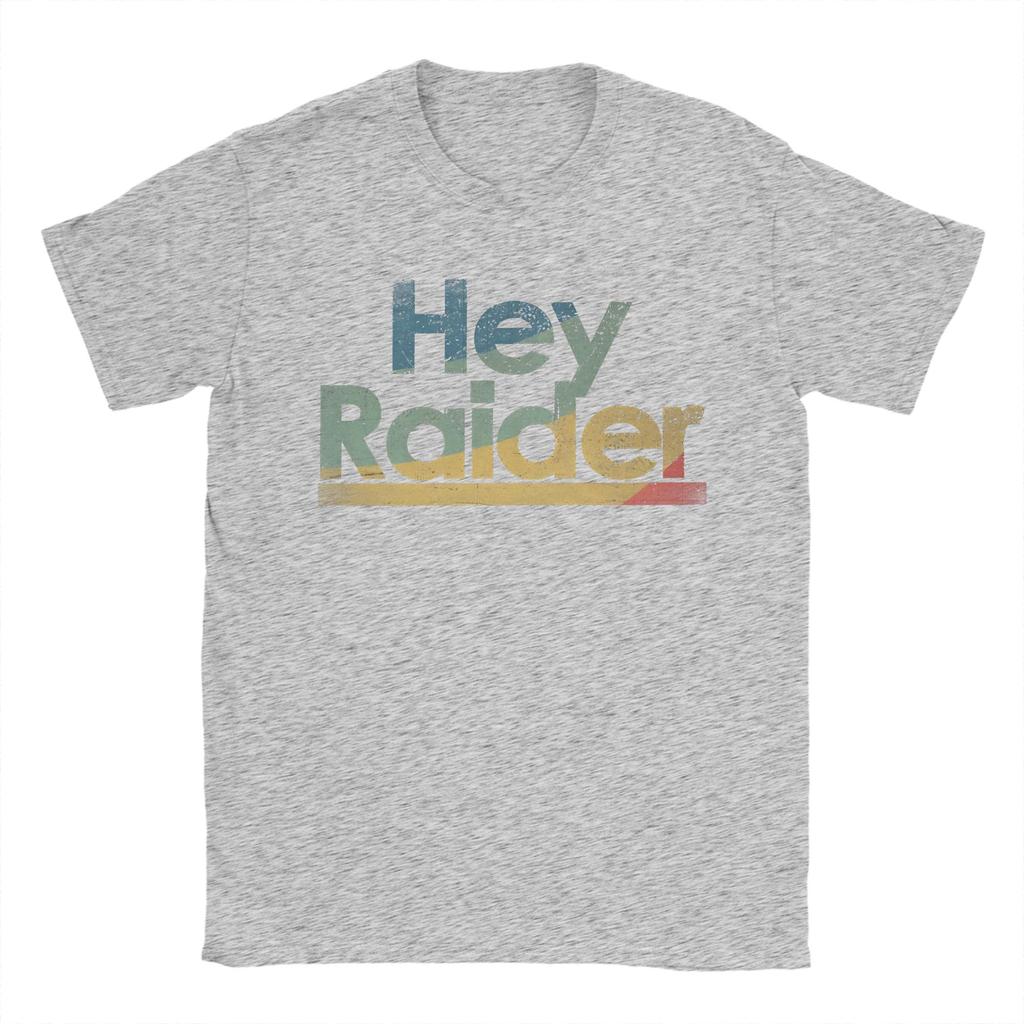Hey Raider T Shirt Summer Pure Cotton TShirts For Mens Novelty Custom Logo Tee Shirt ShortSleeved Streetwear Clothes