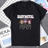 BABYMETAL Rock Band Cartoon Printed T-shirt Casual Loose Harajuku Waifu Tshirt Streetwear Fashion Women T Shirt Korea Style Tees