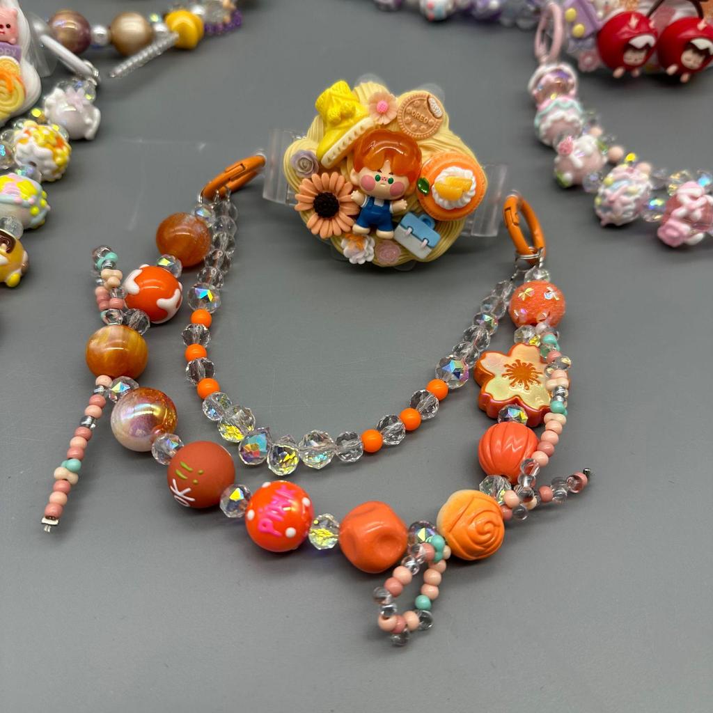 Сделай сам цепочку для телефона из бусин с оригинальным дизайном - Модный противоутерянный задний зажим