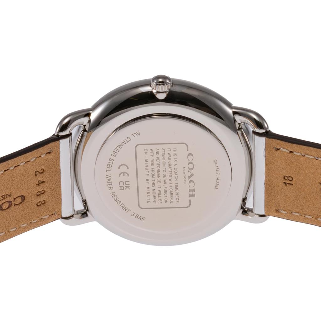 Часы ELLIOT из нержавеющей стали с минеральным стеклом, кварцевые, повседневные, водонепроницаемые, 14504246, серебристые [Coach] женские [Товар]