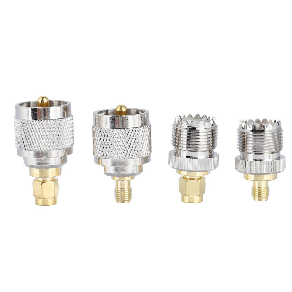 4 комплекта адаптеров SMA - UHF UHF MaleFemale - SMA FemaleMale RF коаксиальный адаптер