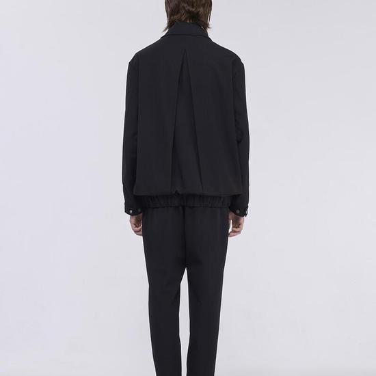 Giosongeo Black Box Pleated Collar Jumper ZF5JP552BK