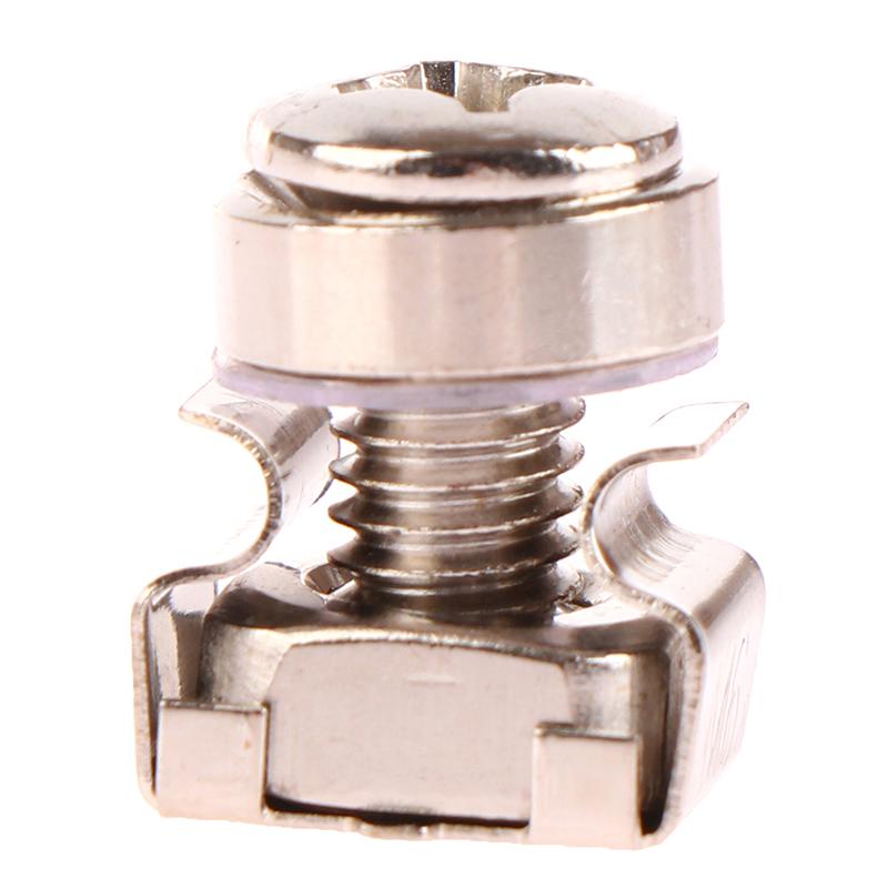 10 шт. M6 X 16 мм гайки-клетки для монтажа в стойку, винты и шайбы для серверного шкафа для монтажа в стойку, полок для серверов для монтажа в стойку, маршрутизаторов