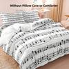 Комплект постельного белья на музыкальную тему с пододеяльником «Концертный стан», пододеяльником с музыкальными нотами, покрывалом в стиле кантри, превосходный фермерский дом