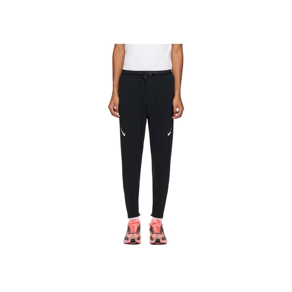 Nike Спортивные брюки Dri-Fit с принтом из нескольких логотипов, свободного кроя, с манжетами, мужские, черные FN3362-010