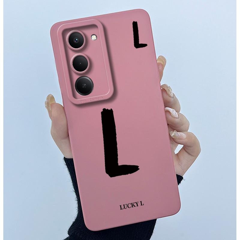 For Xiaomi Redmi 15 5G Cover Case Cute Initial Letters Couple Silicone Soft Matte Phone Bumper for REDMI15 5G Shockproof Casing