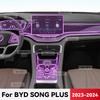 Для BYD SONG Plus EV DMi 2024 ТПУ Пленка на экран автомобильной навигации Защитная наклейка на селектор передач Антицарапины Аксессуары для интерьера