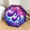 1pc Music Notes Fantasy Background Umbrella with Plastic Handle,Suitable for All Seasons Home Travel Outdoor UmbrellaDD195