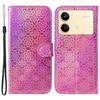 For Xiaomi Redmi Note 13R Pro 5G PU Leather Phone Case Dazzling Flower Pattern Mobile Phone Cover