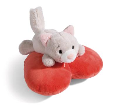 Мягкая игрушка NICI Любовь Кошка Пушистая Лежащая 13см