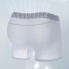 Мужские трусы-боксеры средней посадки с эластичным поясом, дышащие сетчатые шорты, однотонные летние охлаждающие трусы из ледяного шелка